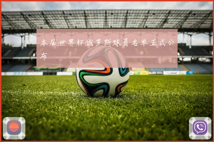 本届世界杯俄罗斯球员名单正式公布